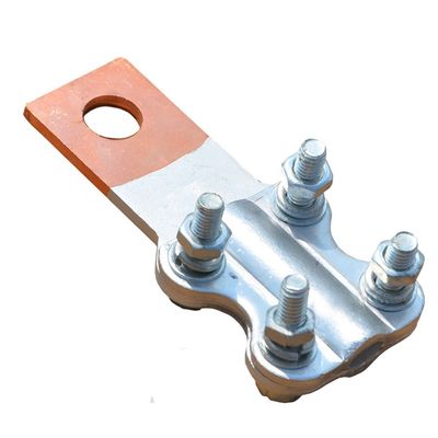 Équipement électrique Serre de raccordement en aluminium-cuivre en cuivre boulonné droit