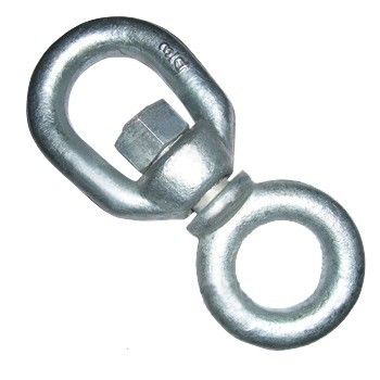 Fourniture de pièces métalliques en acier inoxydable à double œil en chaîne pivotante G-401