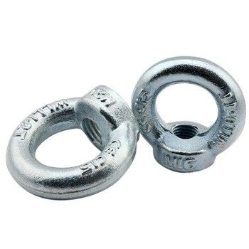 Norme ISO C15 acier au carbone forgé galvanisé M16 Noix d'anneau Din 582