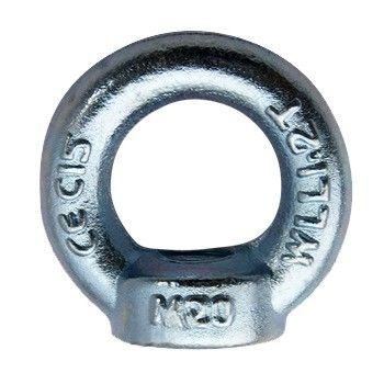 Norme ISO C15 acier au carbone forgé galvanisé M16 Noix d'anneau Din 582