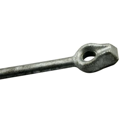 Assemblage en acier forgé finement plaqué en zinc à vis hélicoïdale